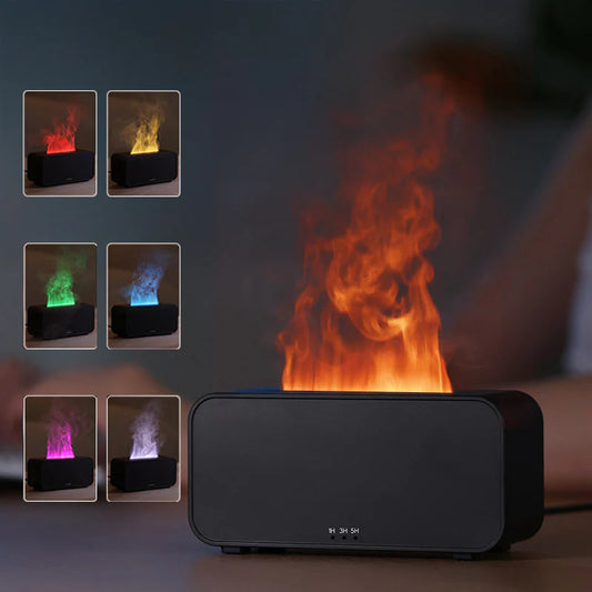 Transform Your Space with the Flame Aroma Diffuser: A Dual-Purpose USB Aromatherapy & Humidifier