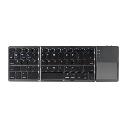 Versatile Portable Foldable Mini Wireless Bluetooth Keyboard with Touchpad for Windows, Android, iOS Tablets and Phones