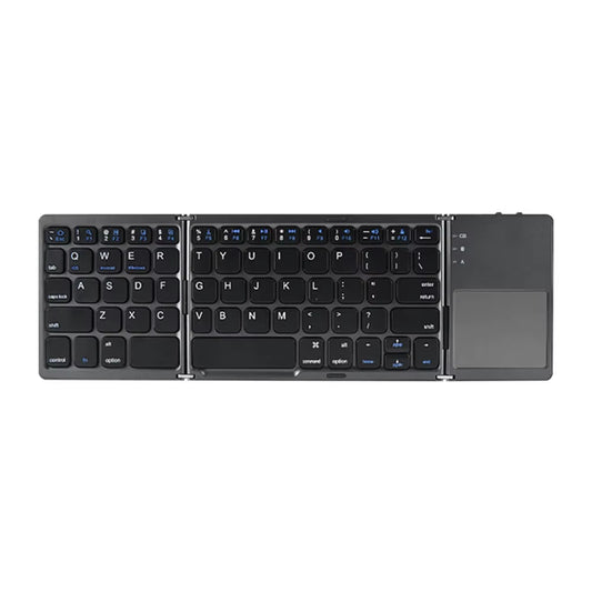 Versatile Portable Foldable Mini Wireless Bluetooth Keyboard with Touchpad for Windows, Android, iOS Tablets and Phones