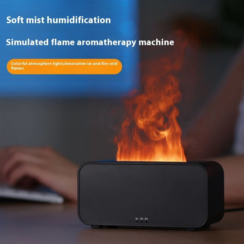 Transform Your Space with the Flame Aroma Diffuser: A Dual-Purpose USB Aromatherapy & Humidifier