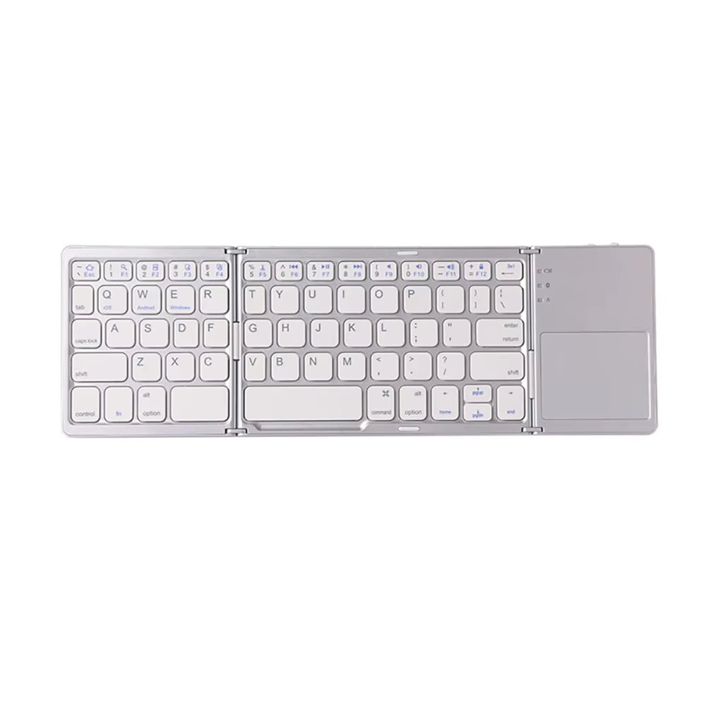 Versatile Portable Foldable Mini Wireless Bluetooth Keyboard with Touchpad for Windows, Android, iOS Tablets and Phones